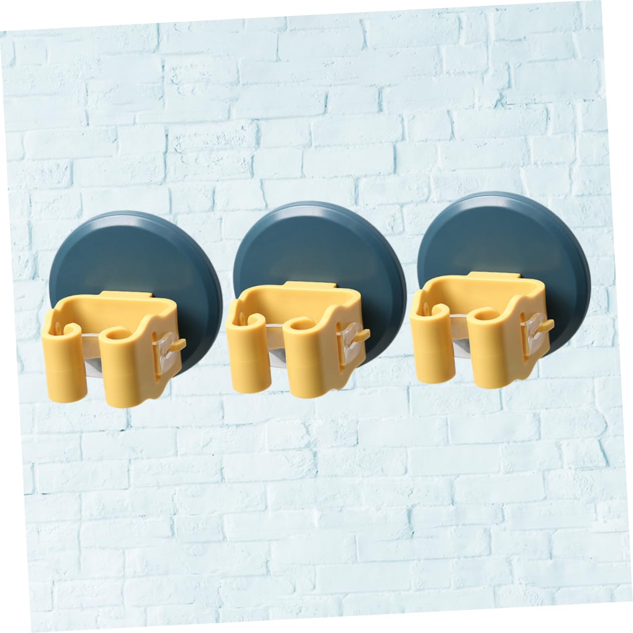 3pcs Space saving Mop Broom Clamp Wall Mount Suction Cup Gripper for Cleaning Tools No Drilling