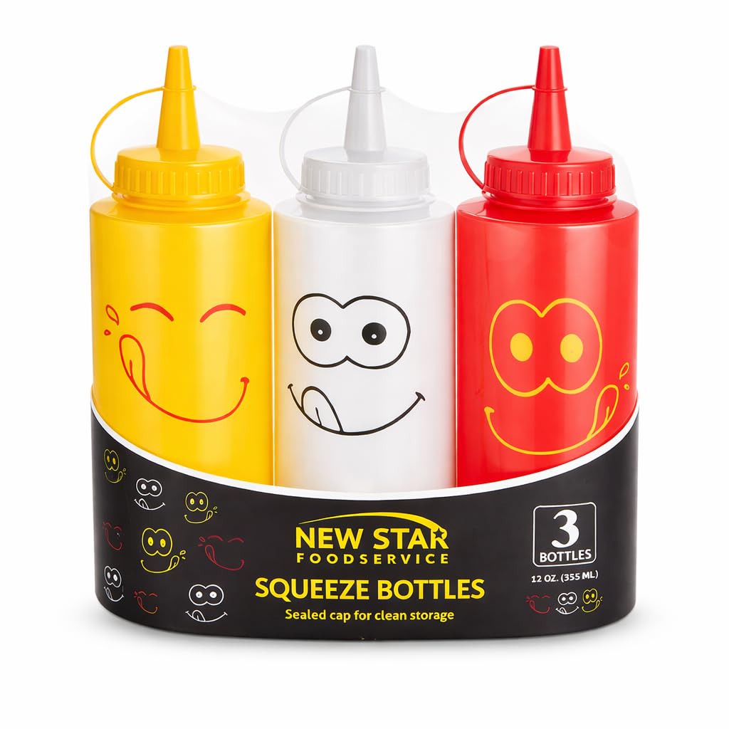 Condiment Squeeze Bottle Set (3 Count)