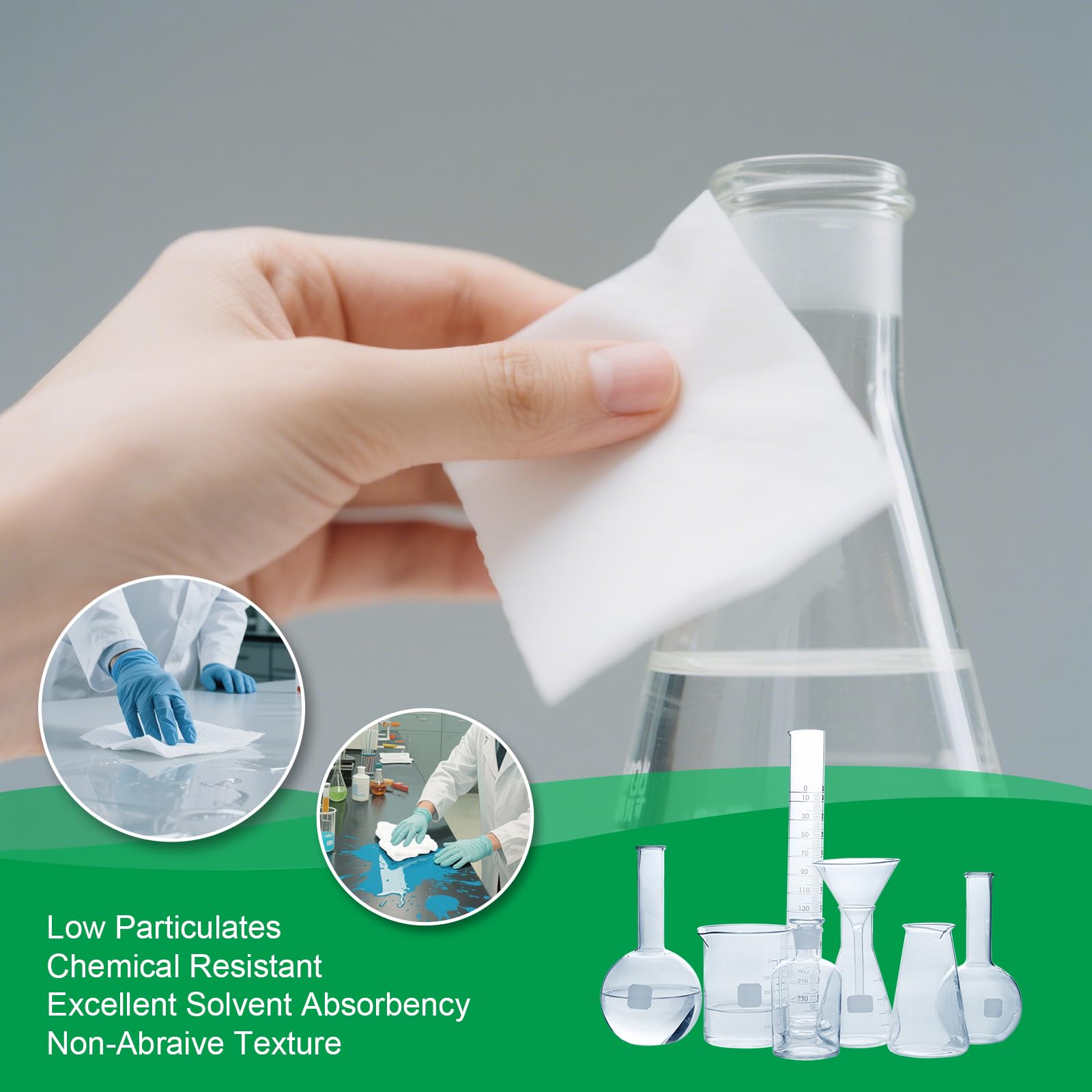 Cleanroom Wipes 9"x9" (300 Count)