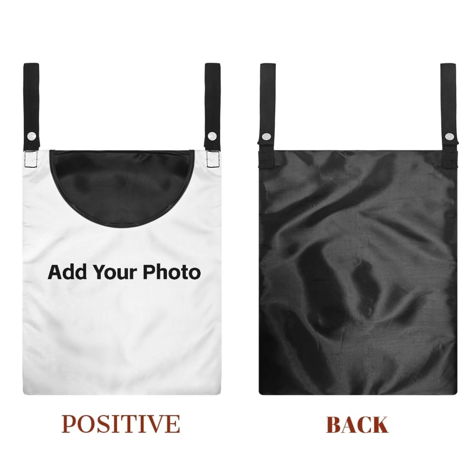 Custom Clothespin Bag Add Your Photo & Pet Photo Design with Picture Text Photo Custom Clothespin Storage with Hanger Hook Custom Clothespin Bag with Large Opening