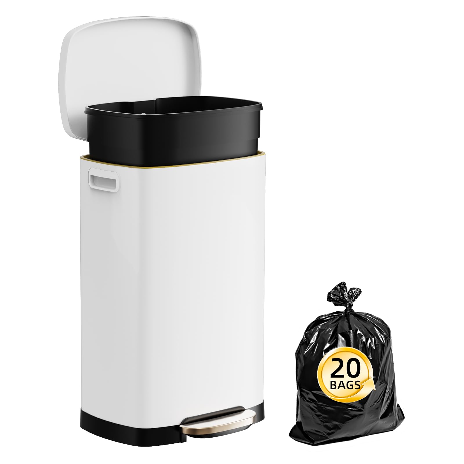 13 Gallon Trash Can with Lid
