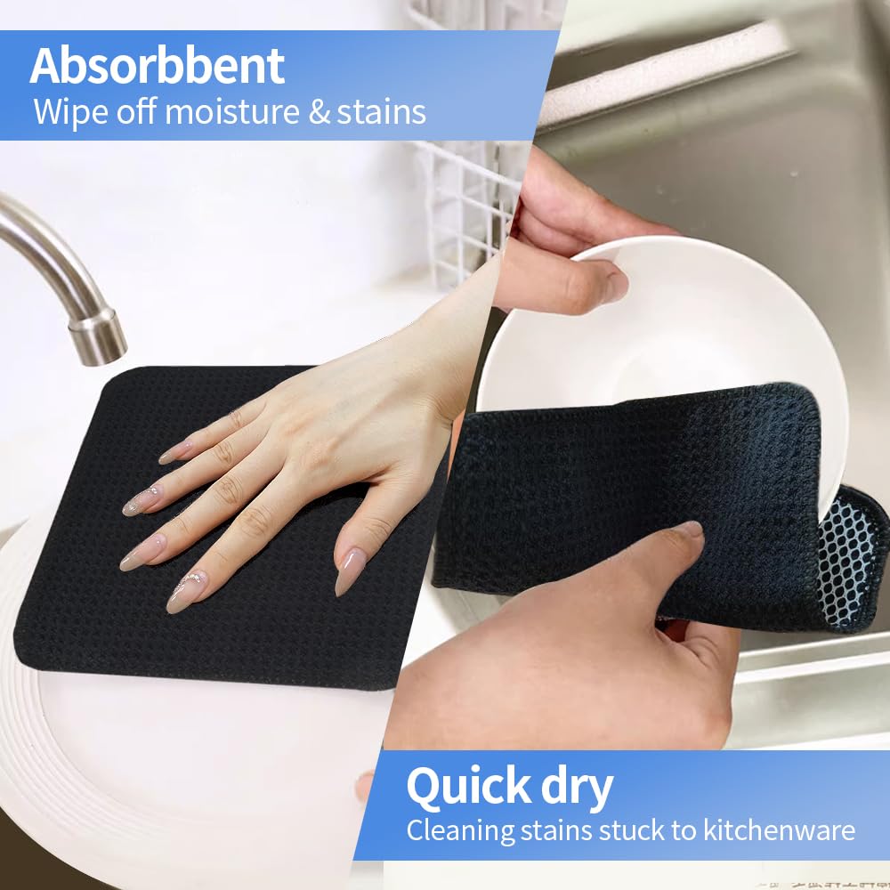Dish Cloths with Scrub Side (9 Count)