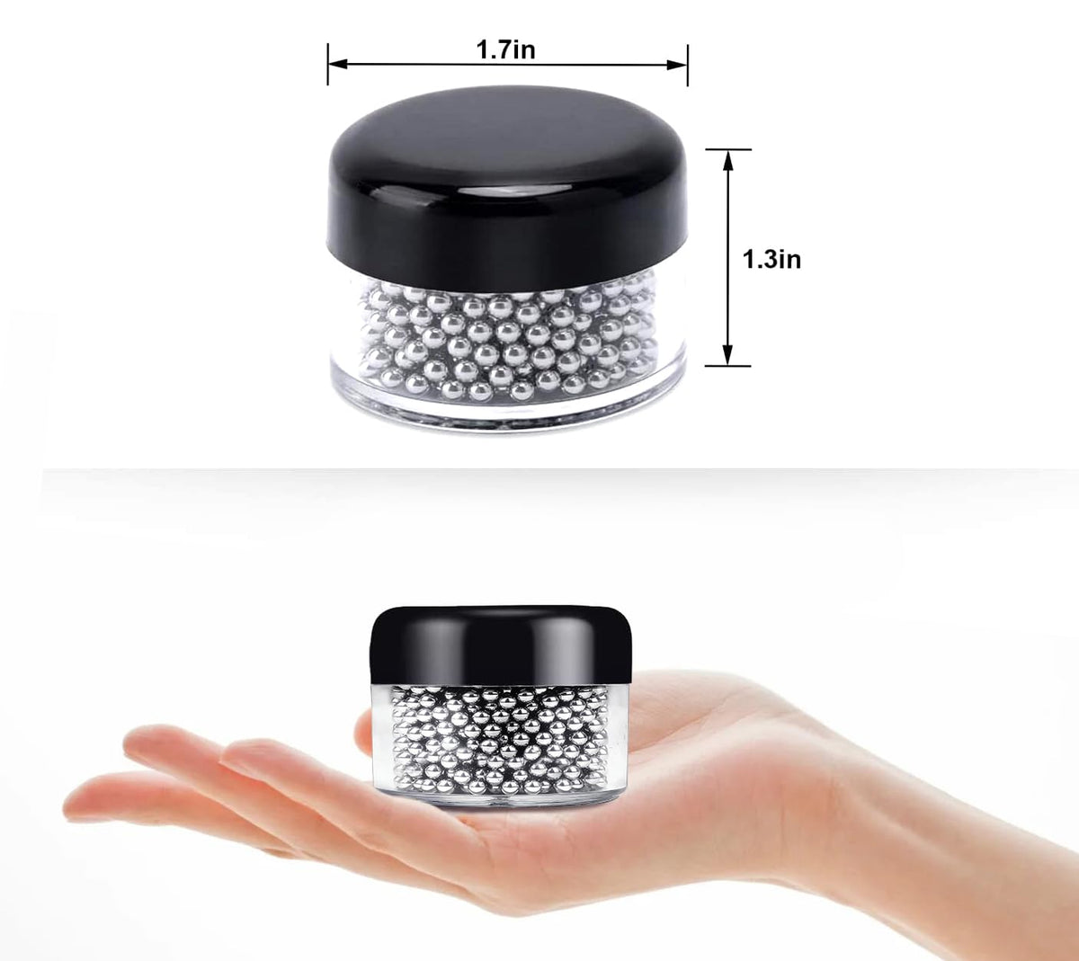 1500 PCS Metal Cleaning Beads Reusable Decanter Beads for Glass Bottles (1500 Count)