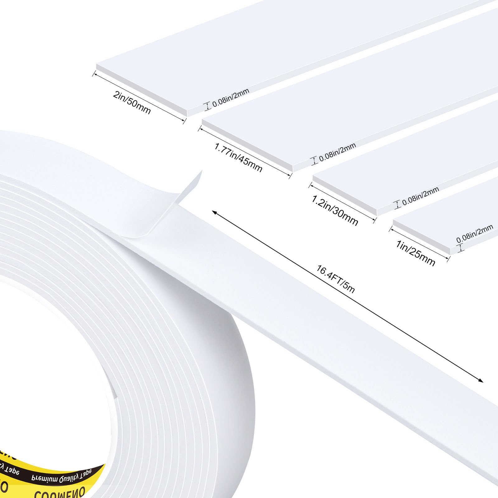 White Foam Tape Weather Stripping Sealing Sponge