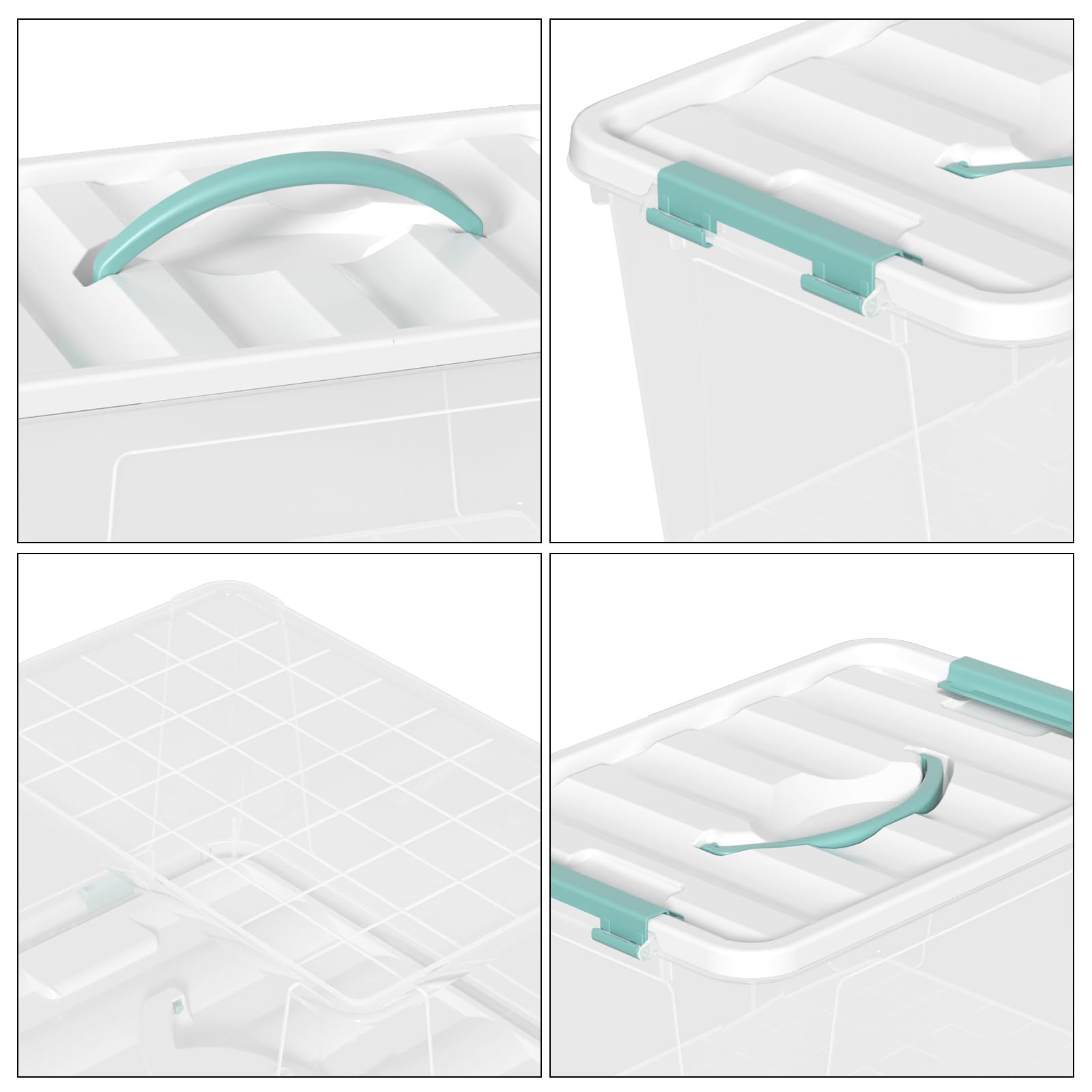 6 Pack Clear Storage Box (6 Count)