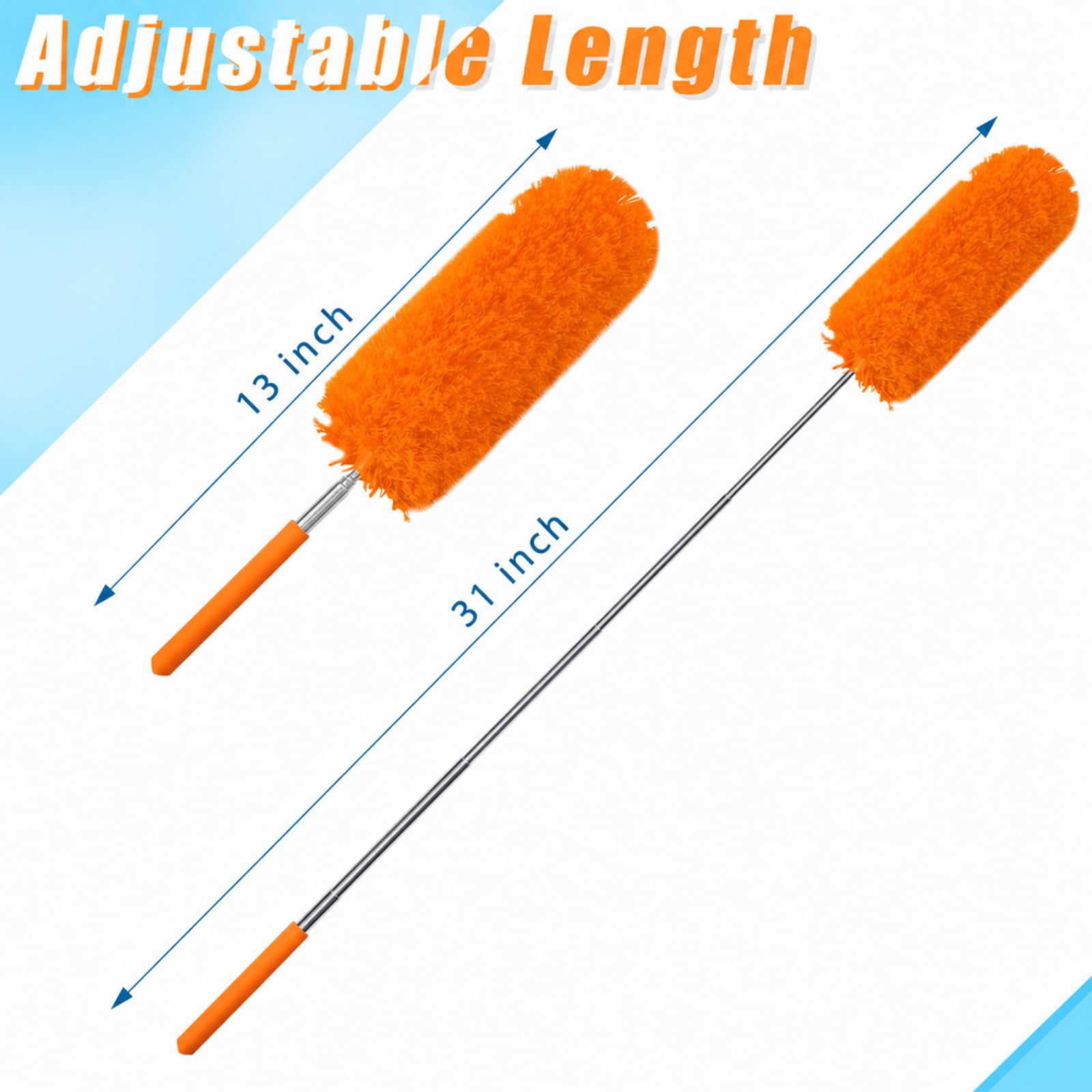 1 Pcs Microfiber Feather Duster for Cleaning