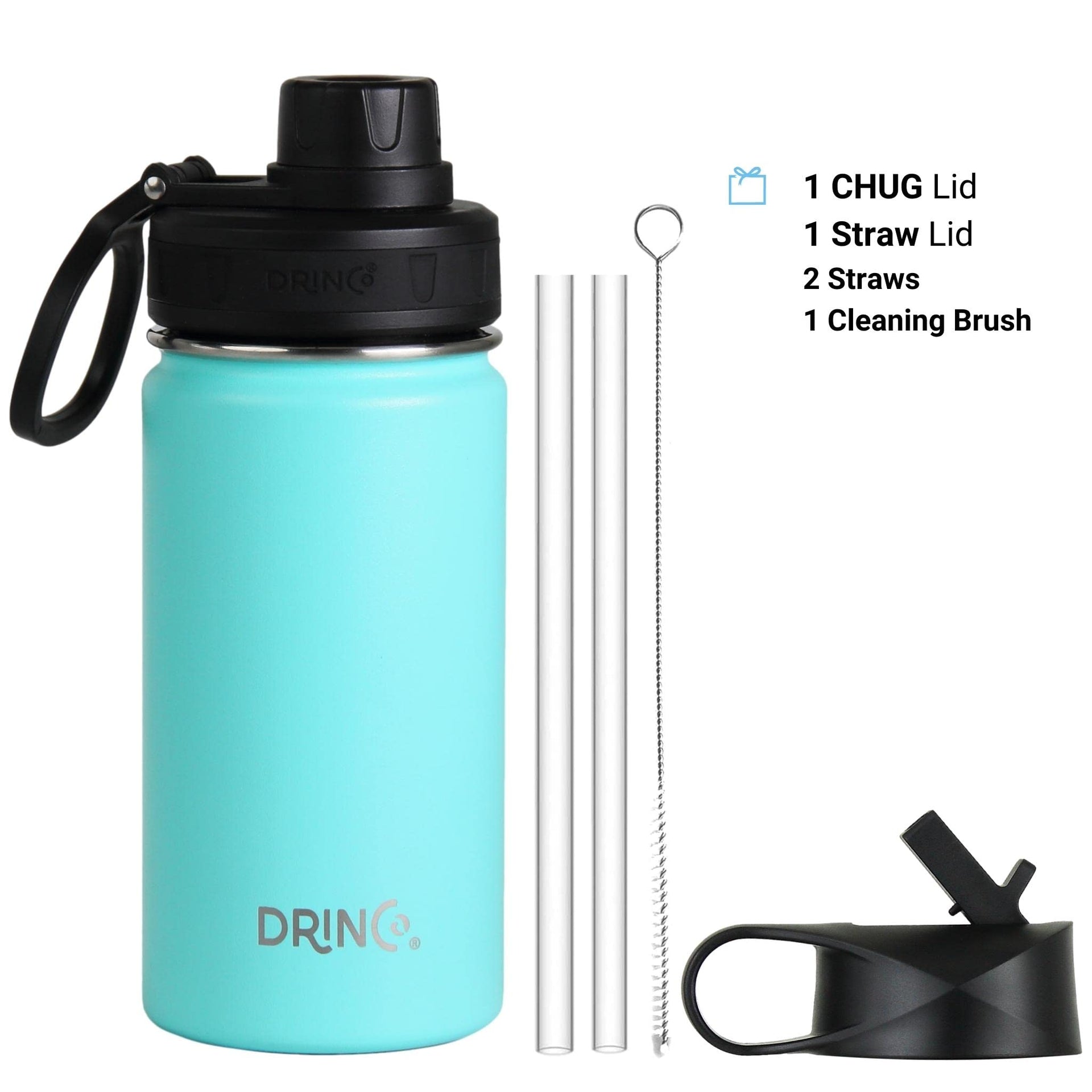 Stainless Steel Water Bottle Spout Lid Vacuum Insulated Double Wall Water Bottle Wide Mouth