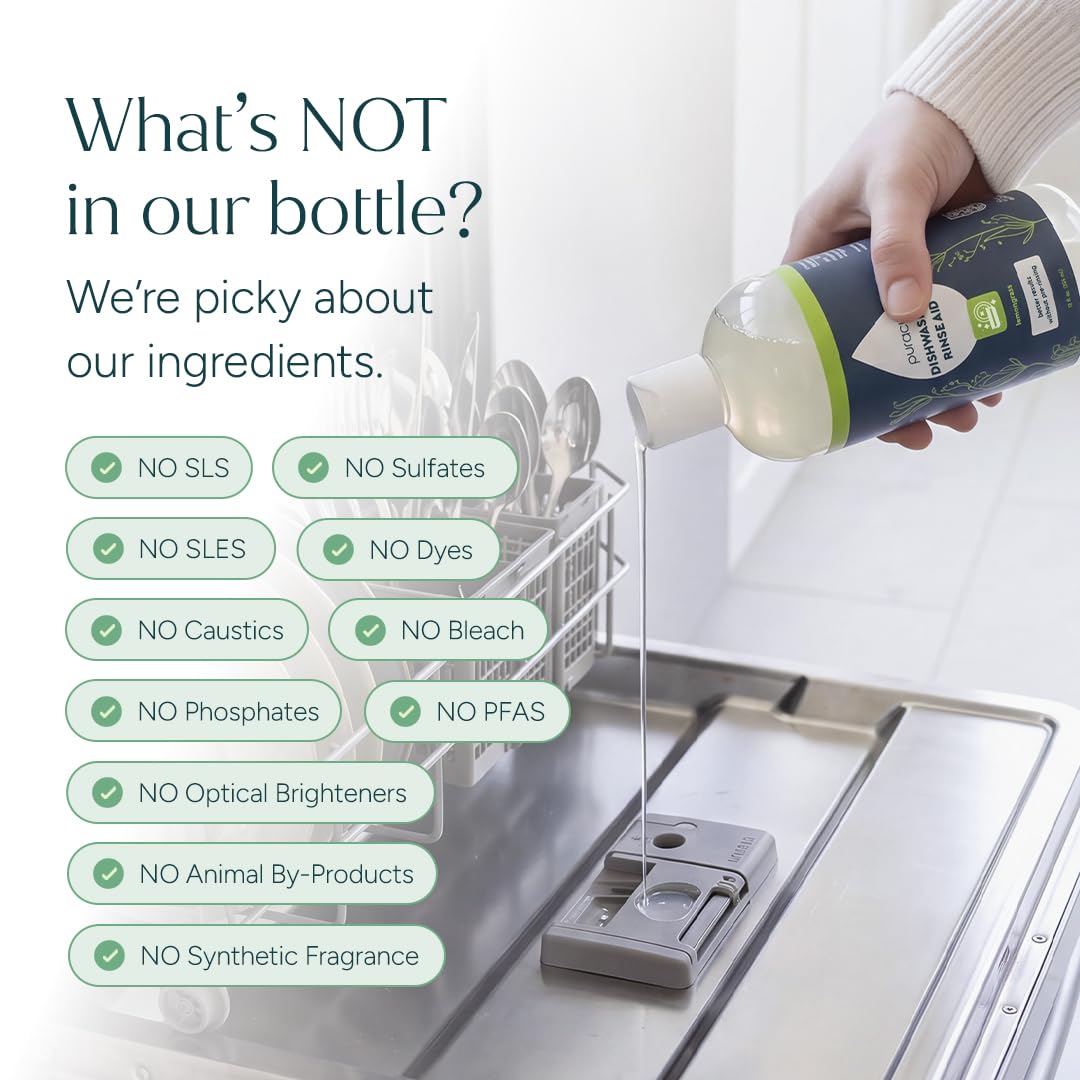 Dishwasher Rinse Aid Cleaner (12 Fl Oz)