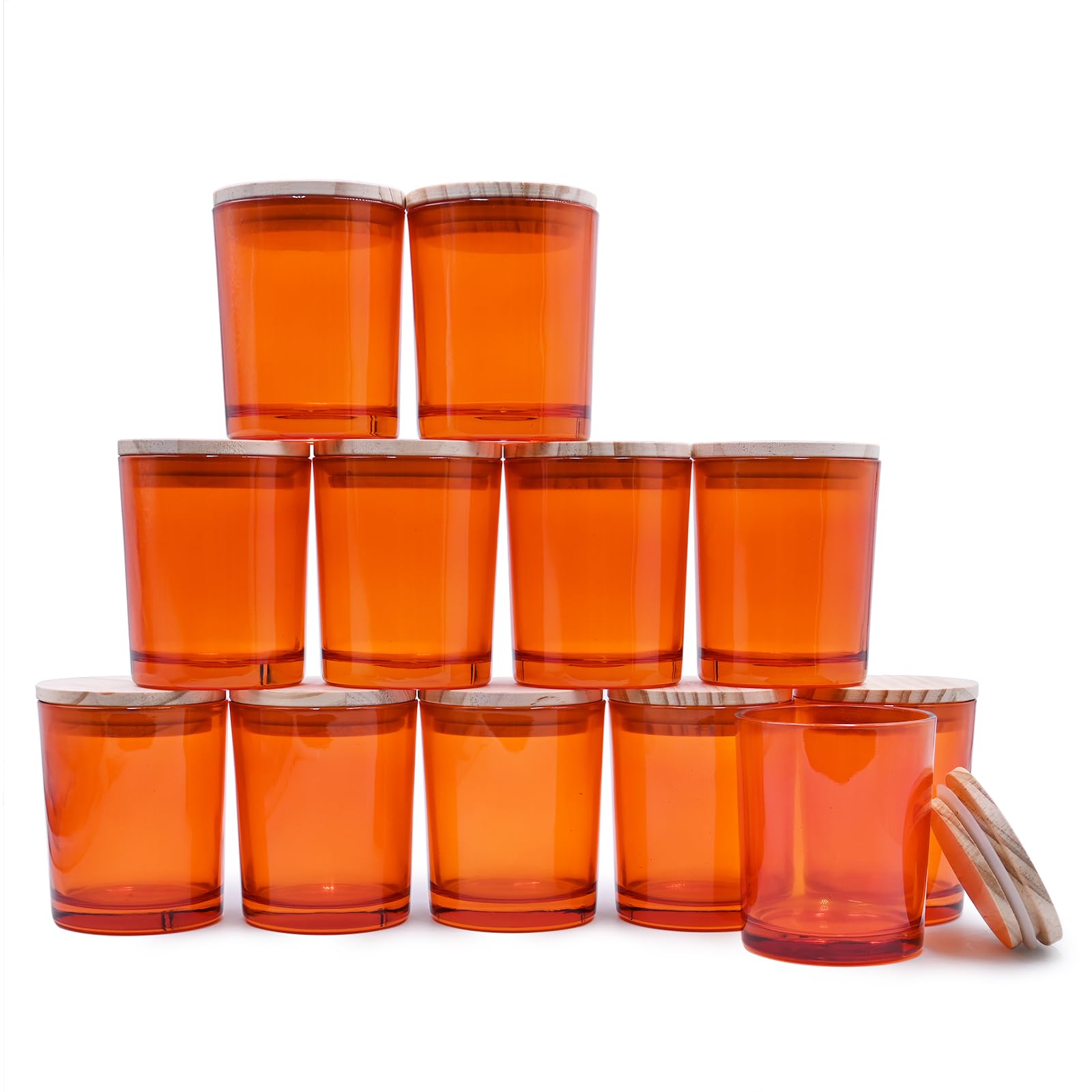 Thick Candle Jars for Making Candles 12 Pcs (12 Count)