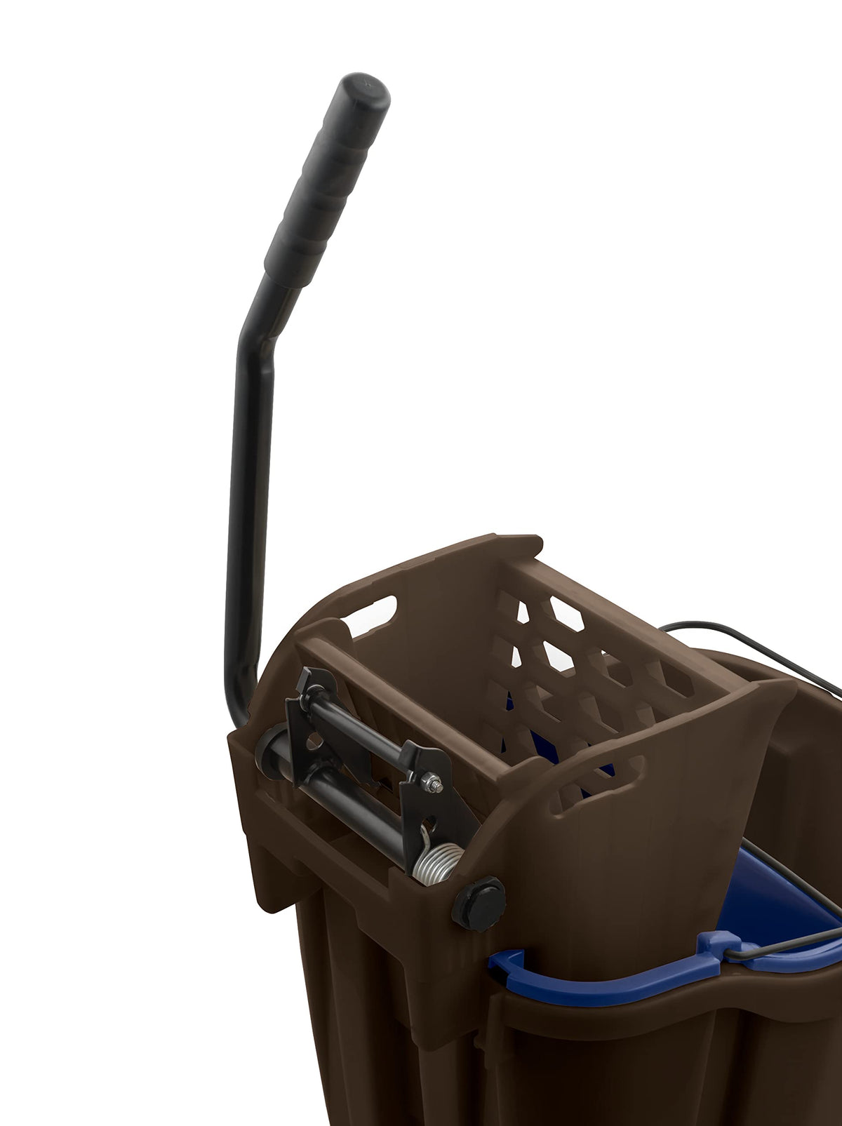 Carlisle FoodService Products Omnifit Mop Bucket with Side Press Wringer and Soiled Water Insert for Floor Cleaning