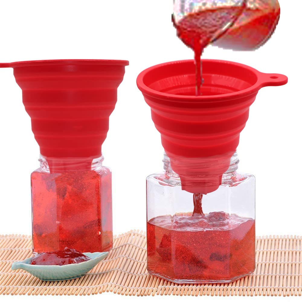 Silicone Collapsible Wide Mouth Funnel for Jars
