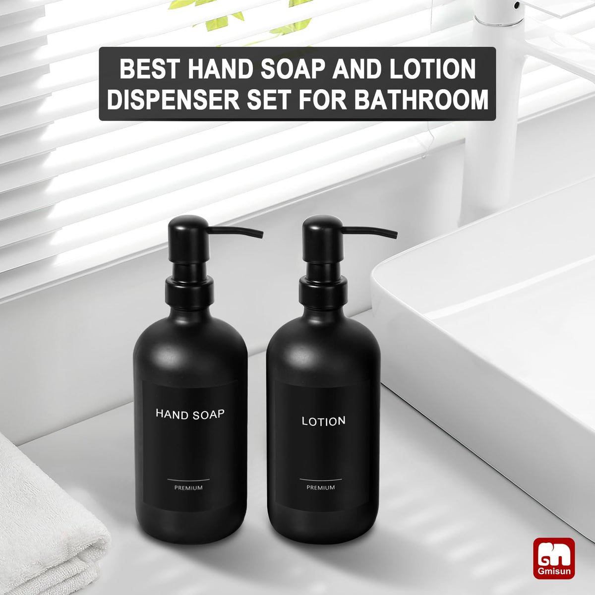 Black Soap Dispenser (2 Count)