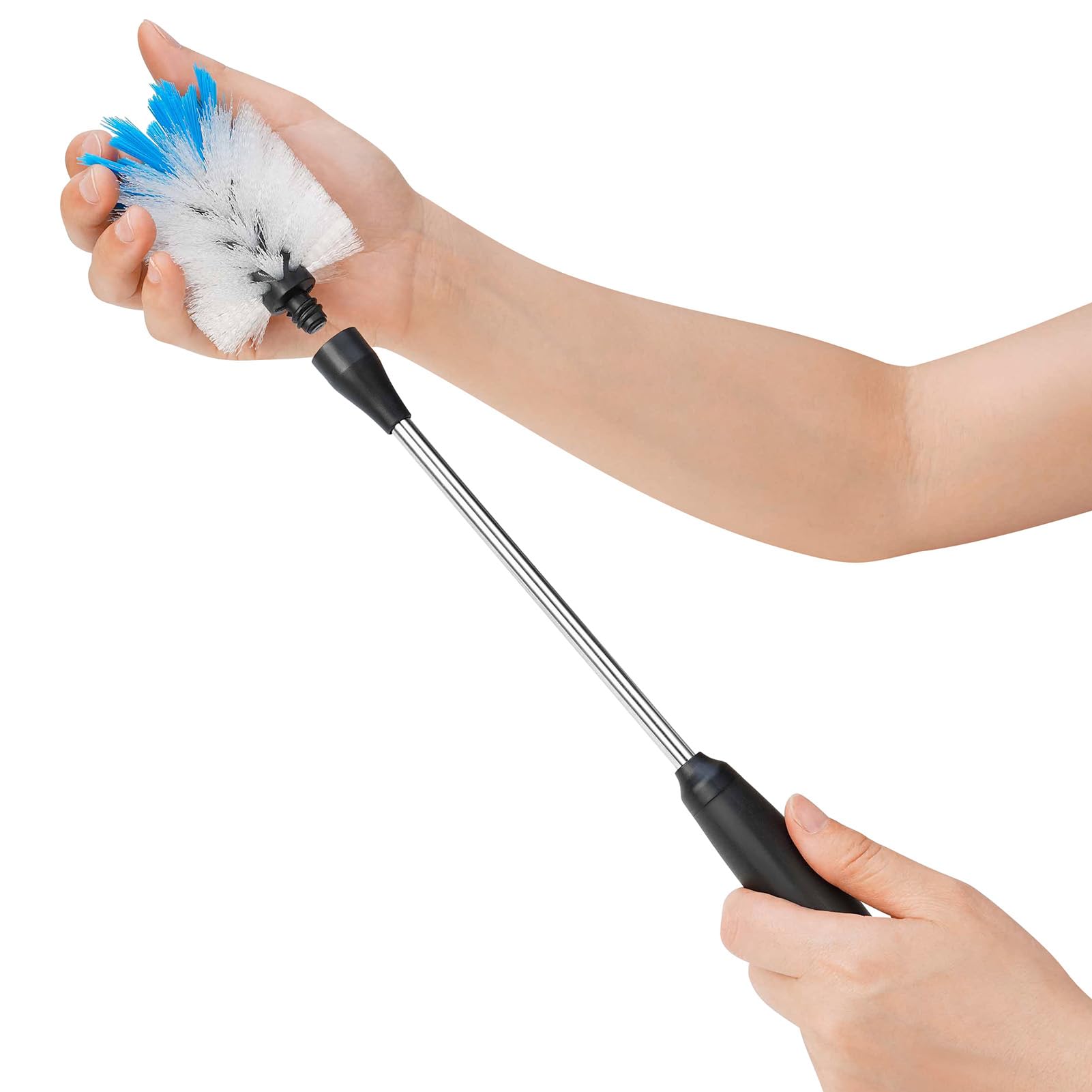 Stainless Steel Bottle Brush with Replaceable Head (2 Count) - ModHome Supplies