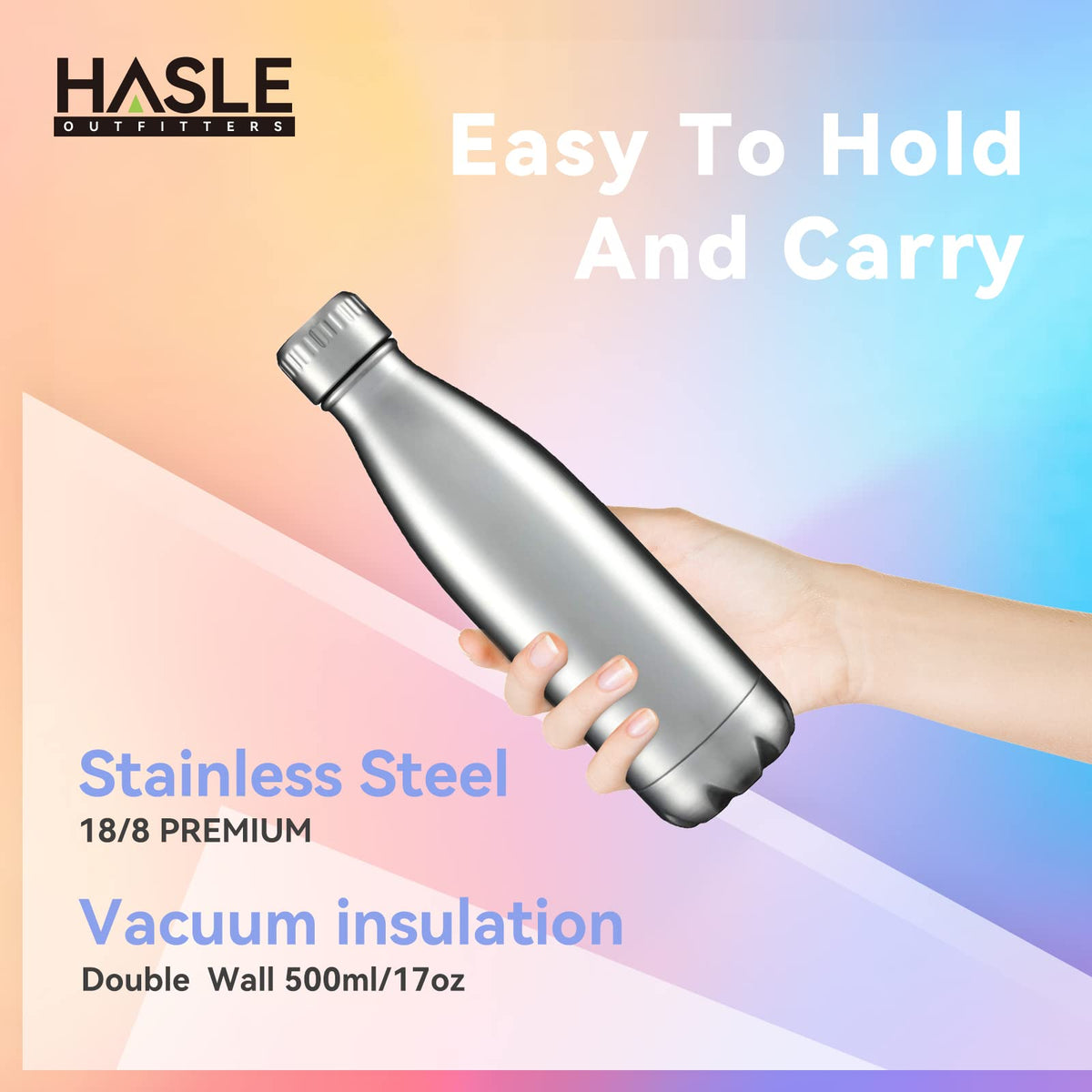17oz Stainless Steel Water Bottles