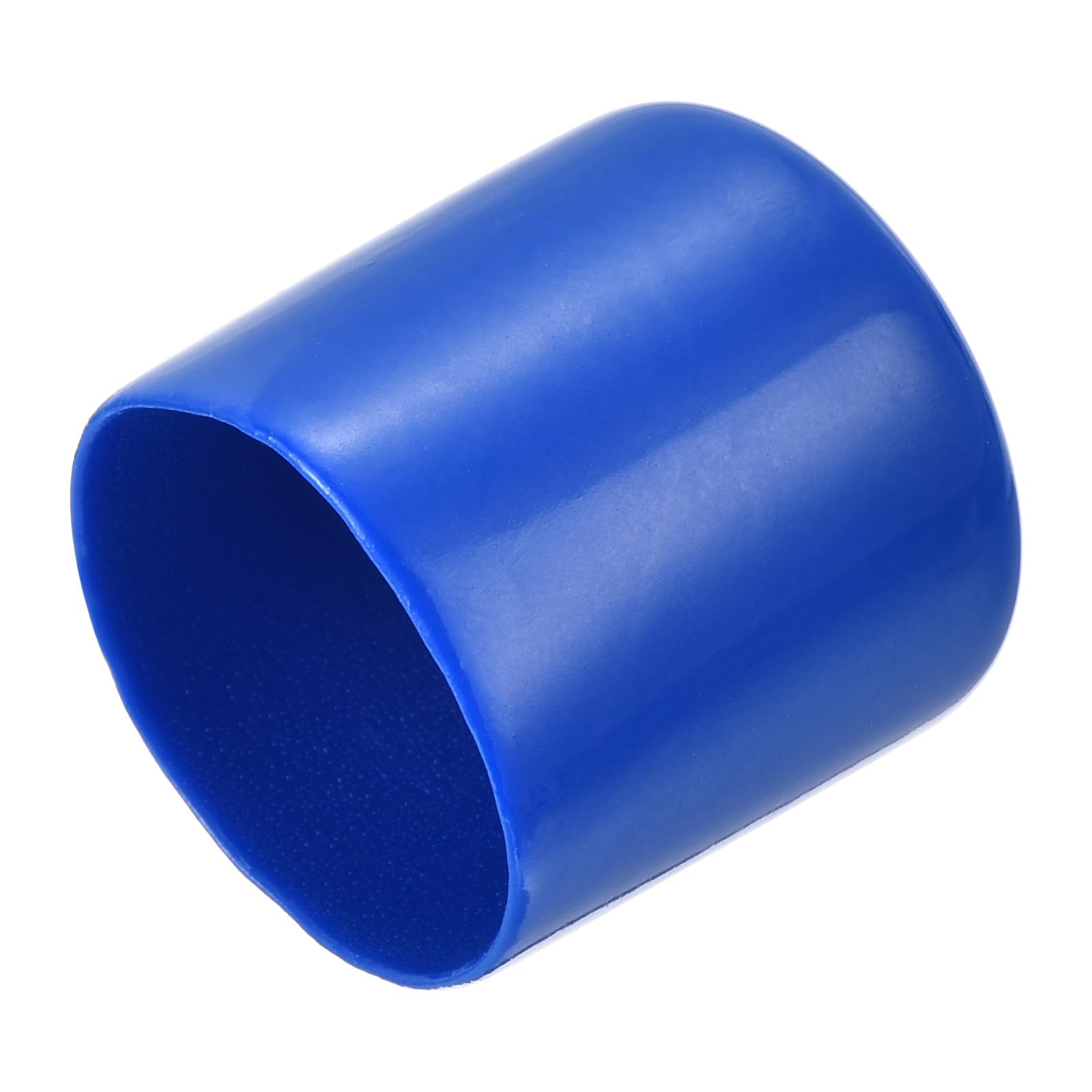 20pcs Rubber End Caps 30mm ID Vinyl PVC Round Tube Bolt Cap Cover Screw Thread Protectors Blue