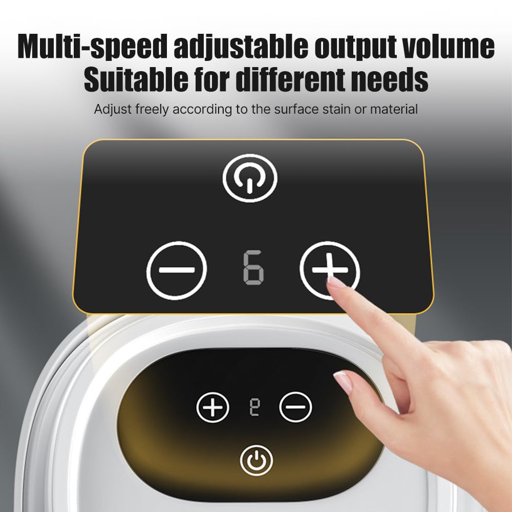 Pressurized Handheld Steam Cleaner with 3 Brushes and Extended Rod