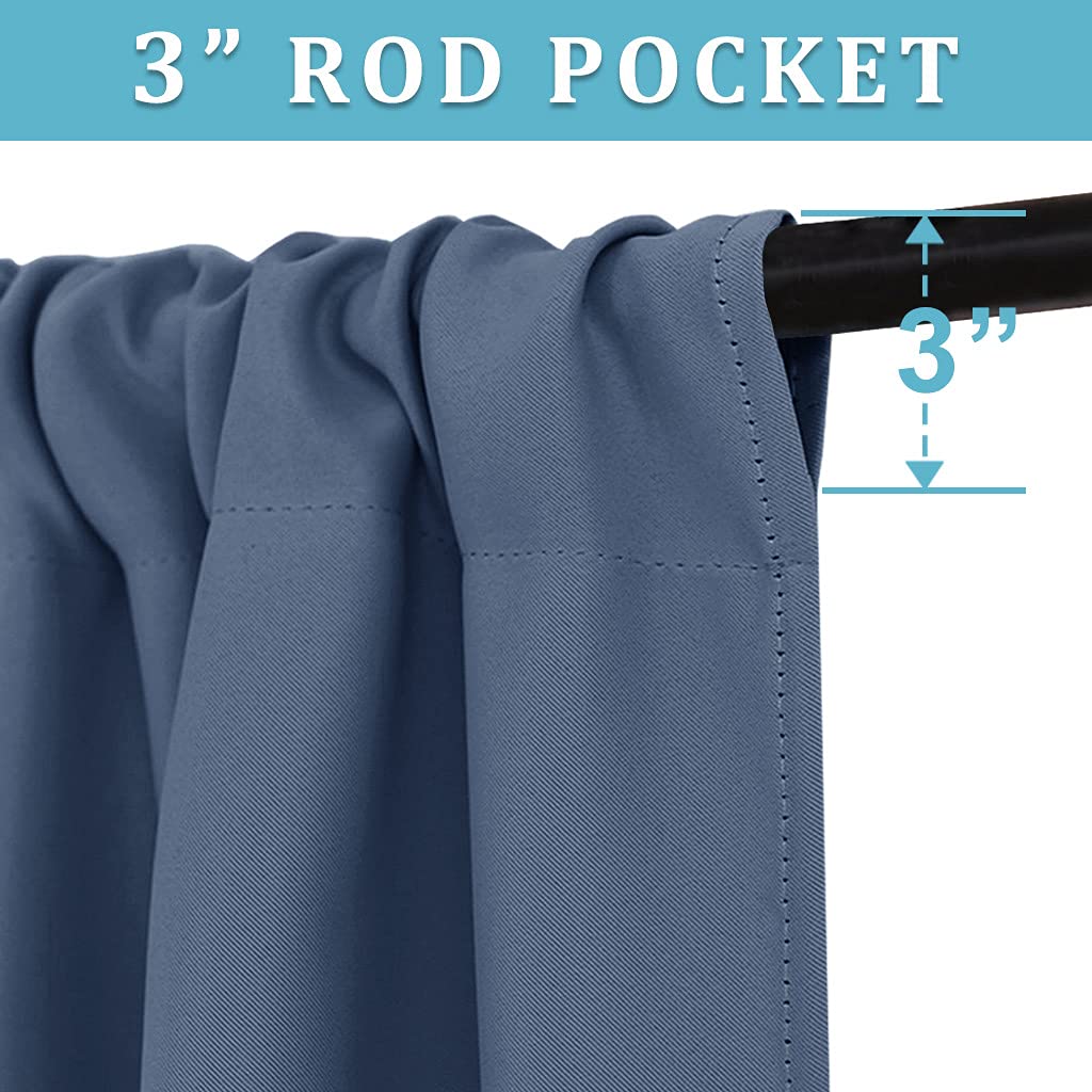 Short Blackout Curtains for Bedroom (2 Count)