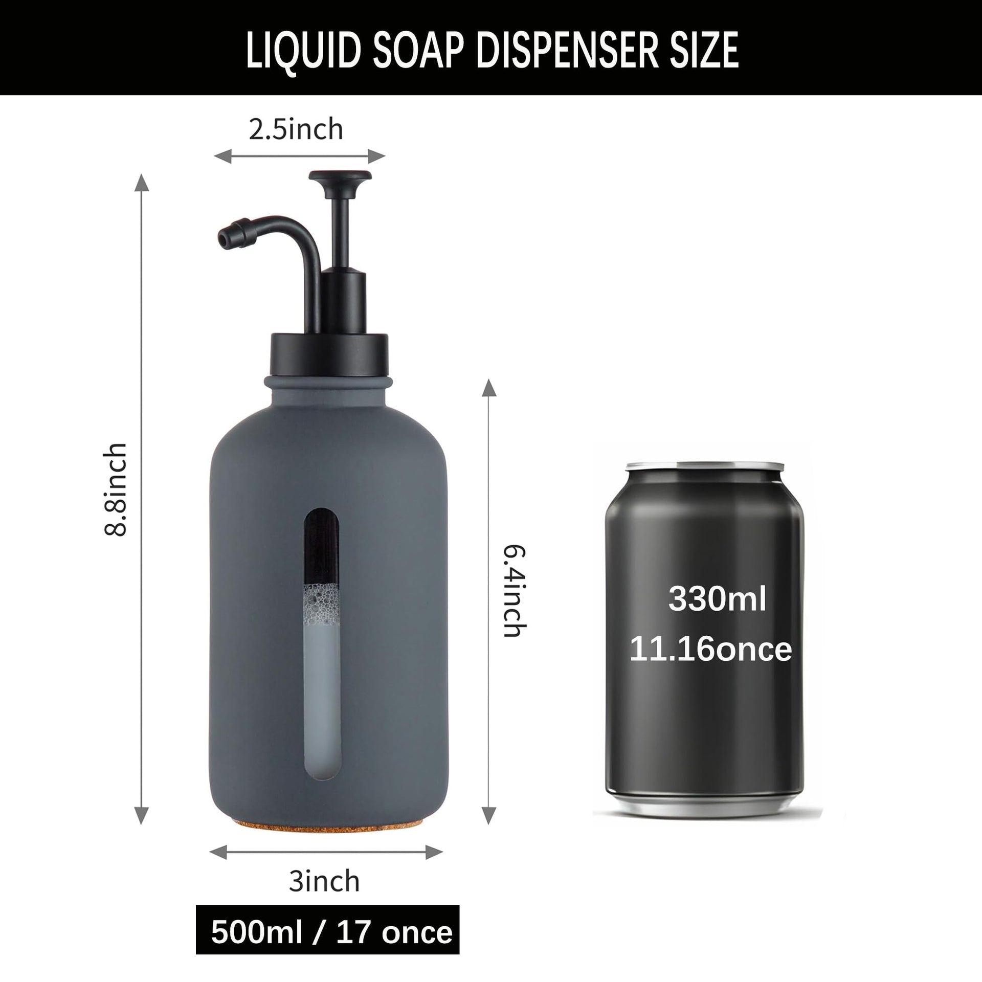 Gray Soap Dispenser
