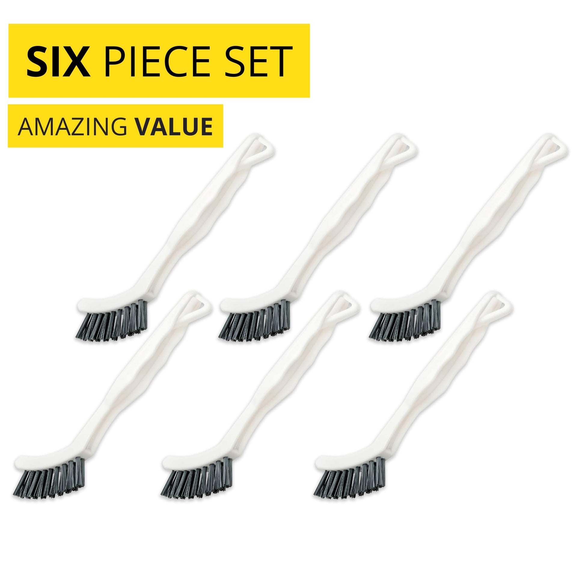 6 Pack Grout Cleaner Brush Scrub Set (6 Count)