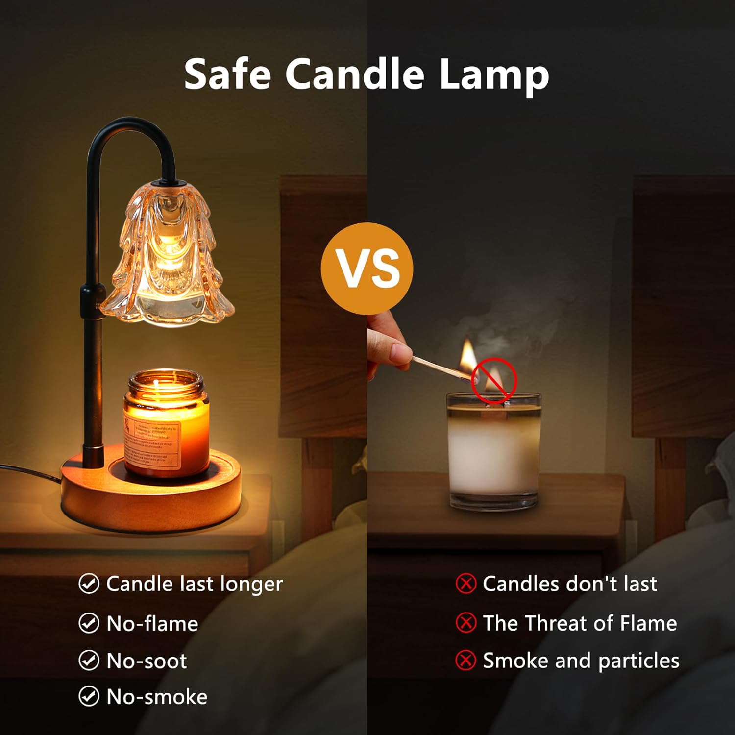 Candle Warmer Lamp with Timer and Dimmer