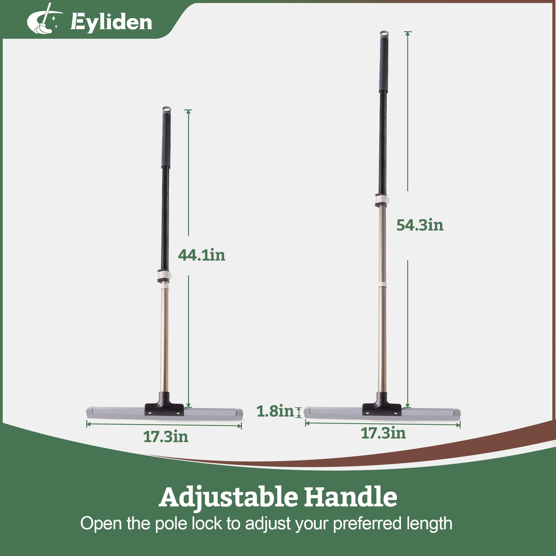17" Rubber Floor Squeegee