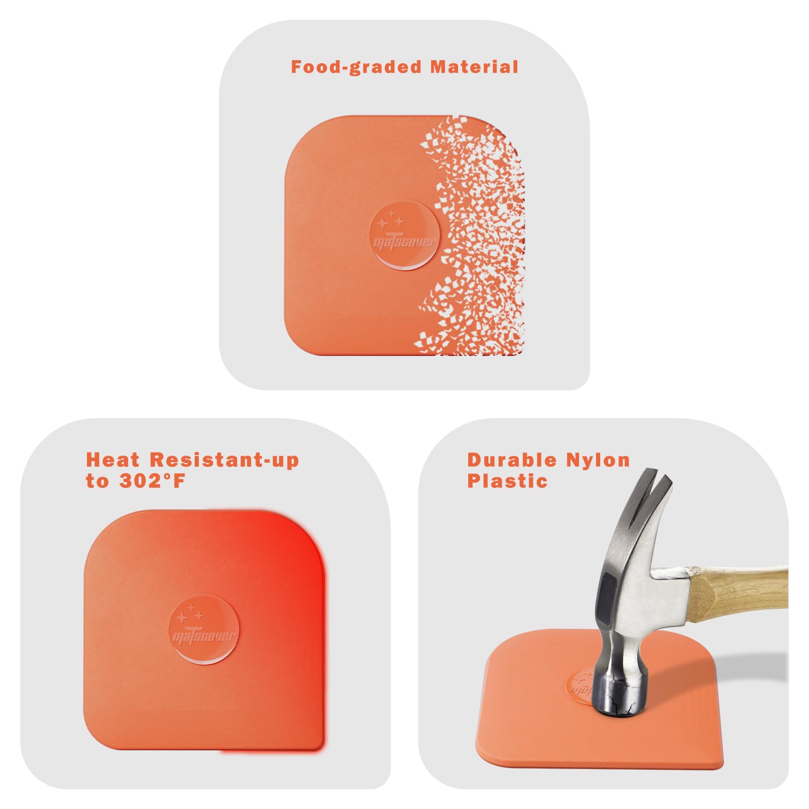 Pan Scraper 10 Pcs Pot & Dish Scraper Plastic (10 Count)