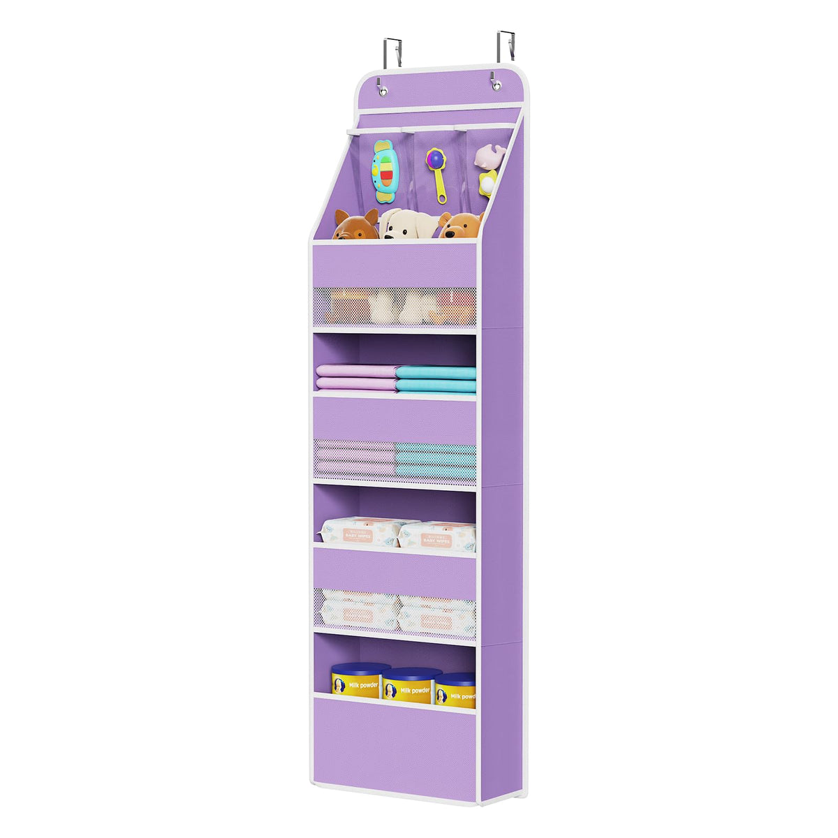 Fabric Over the Door Organizer for Baby Nursery