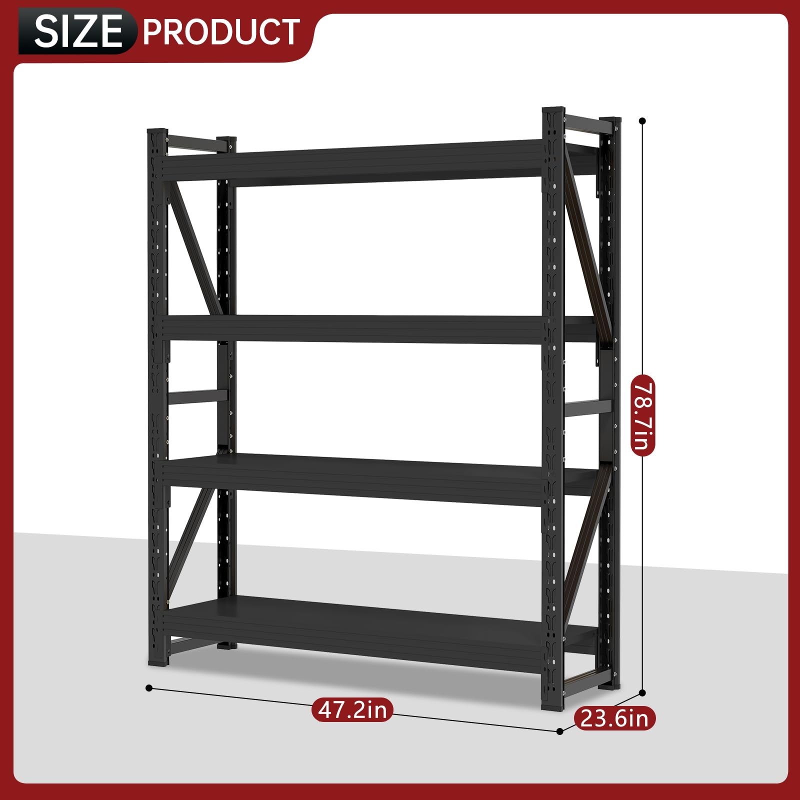 4000LBS Metal Garage Shelving Units