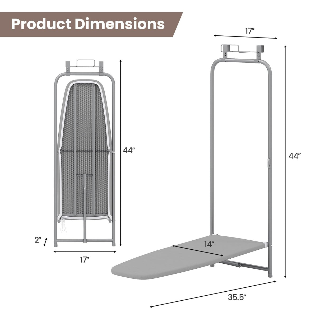 Over the Door Ironing Board