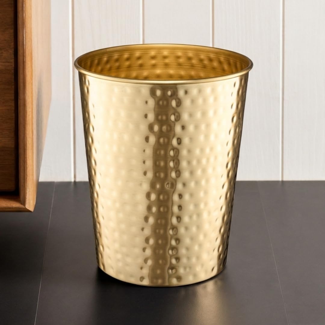 Metal Bathroom Trash Can