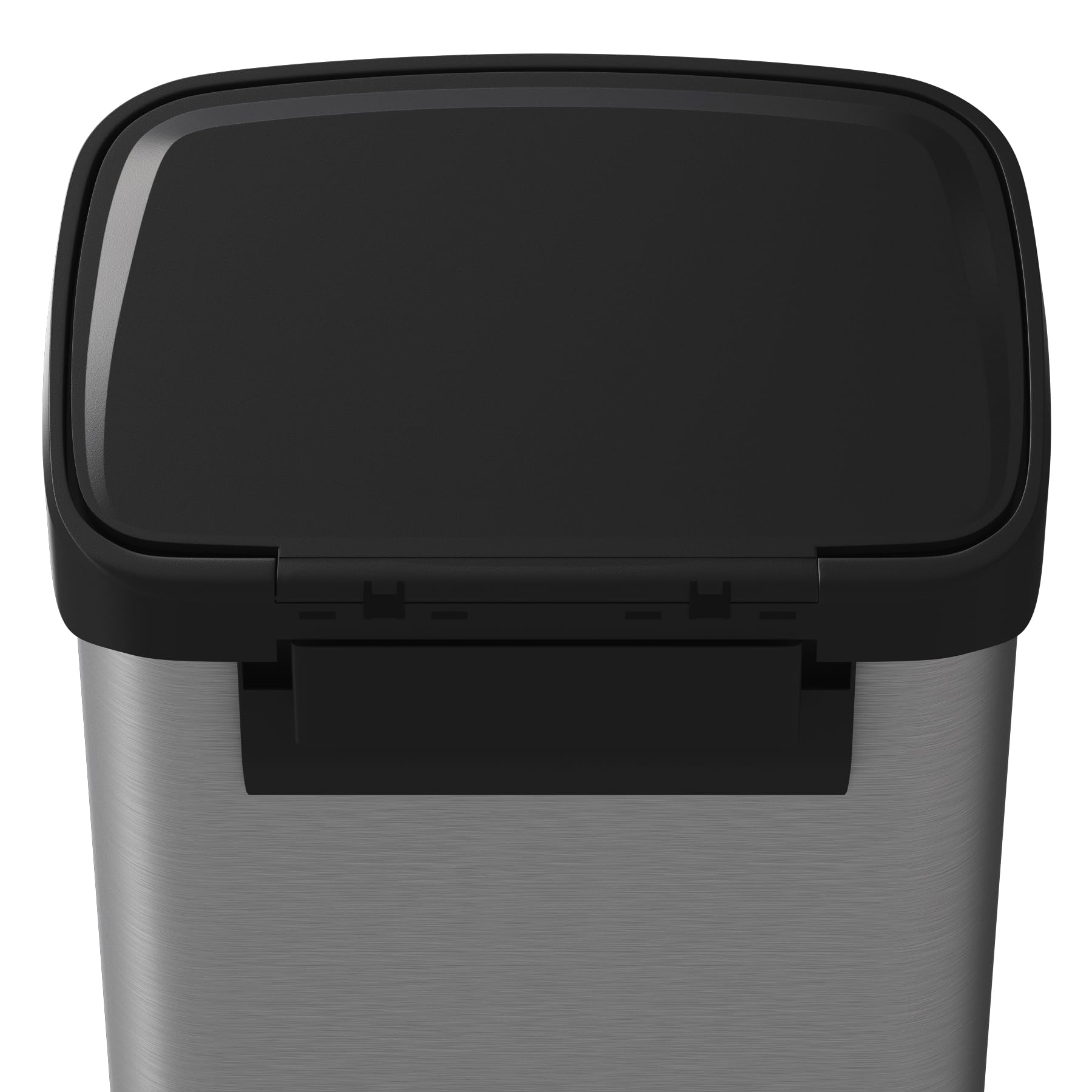 13 gal 50 L Stainless Steel Trash Can with Lid