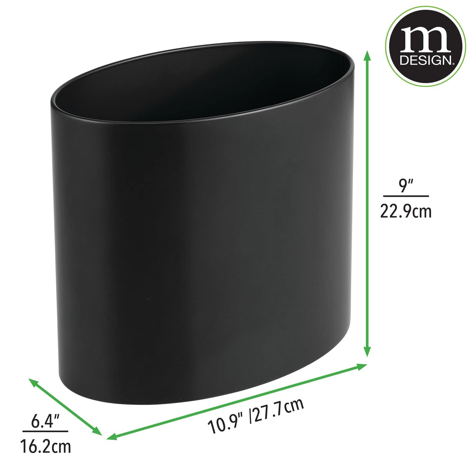 Stainless Steel Metal Oval Trash Can