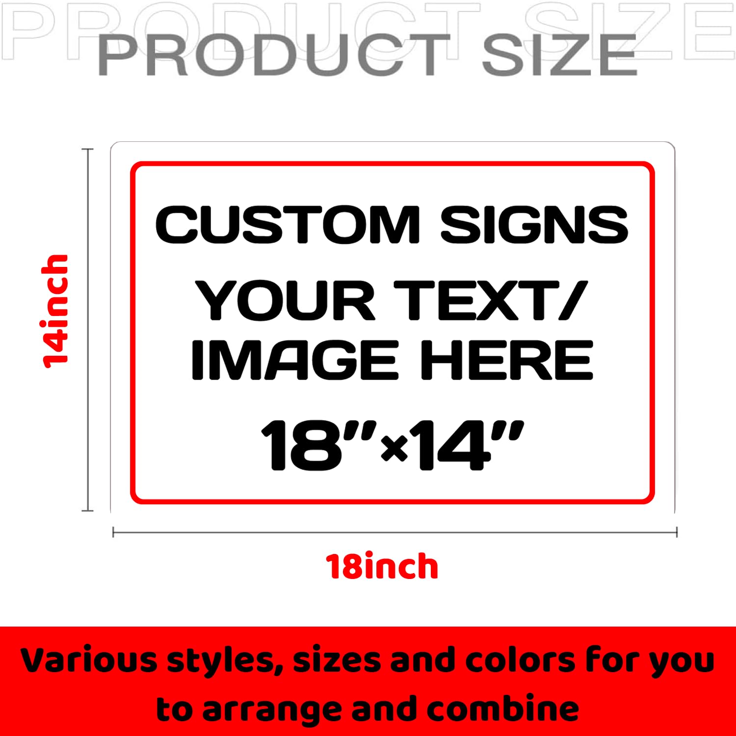Personalized Aluminum Metal Signs