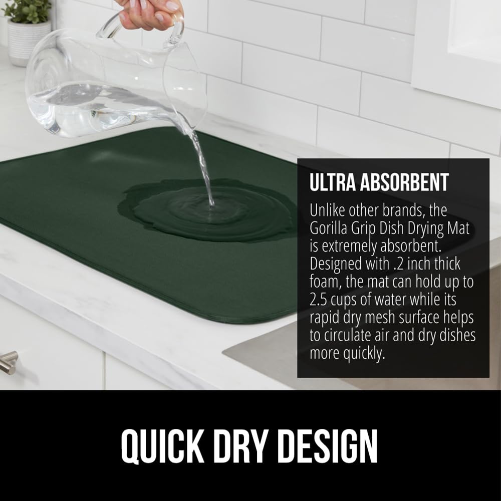 Ultra Water Absorbent Microfiber Dish Drying Mat