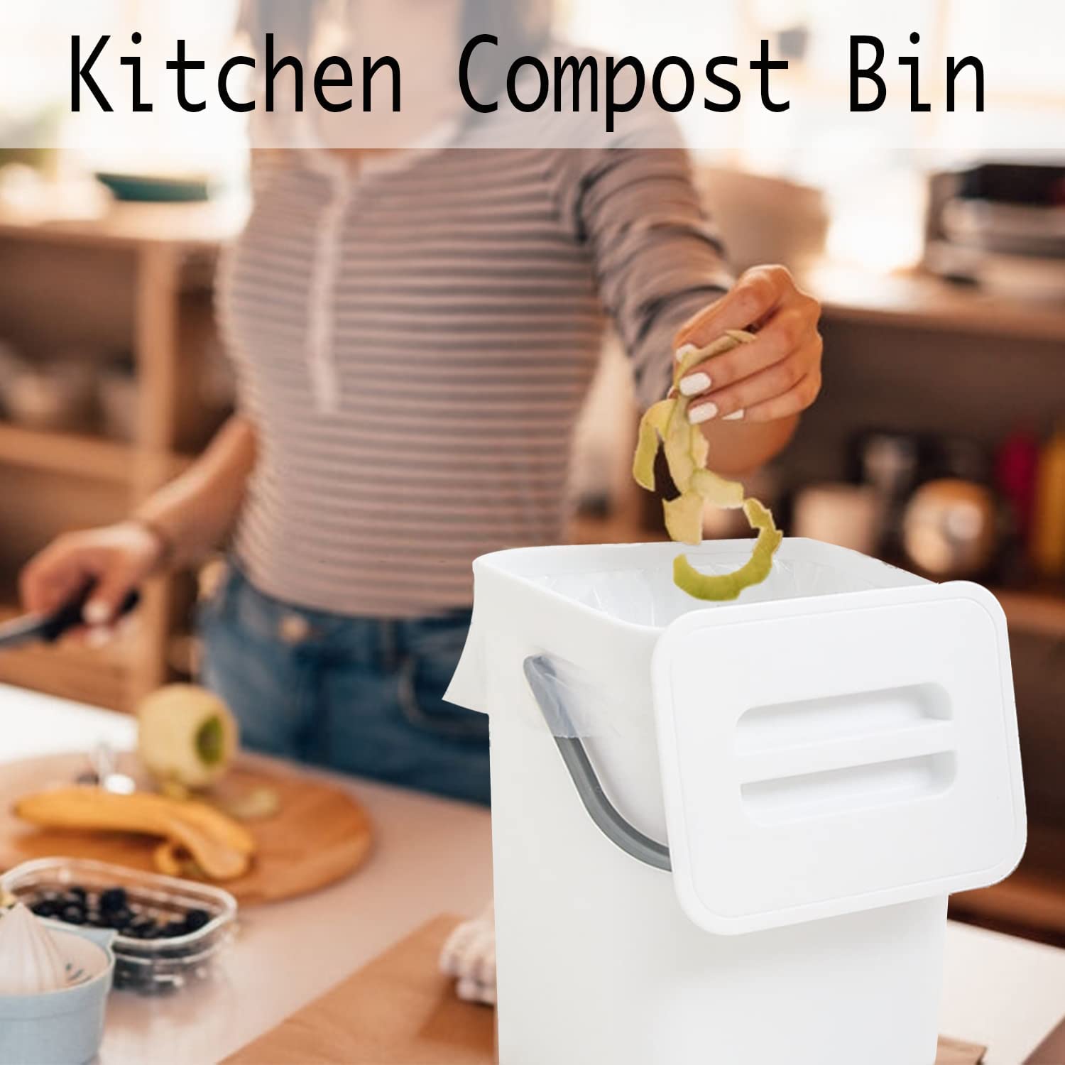 Compost Bin Indoor Kitchen Sealed