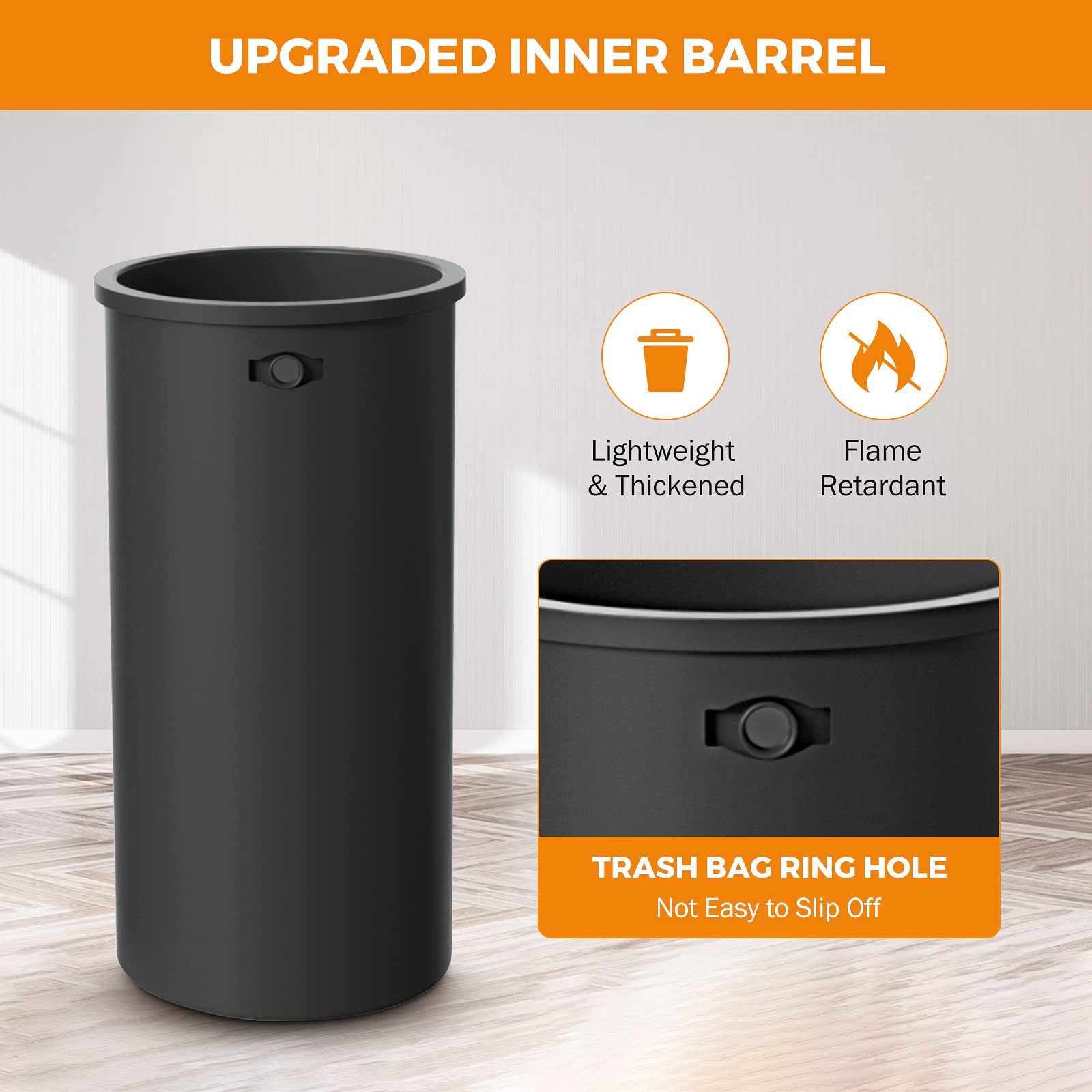 16.5Gal Open Top Trash Can