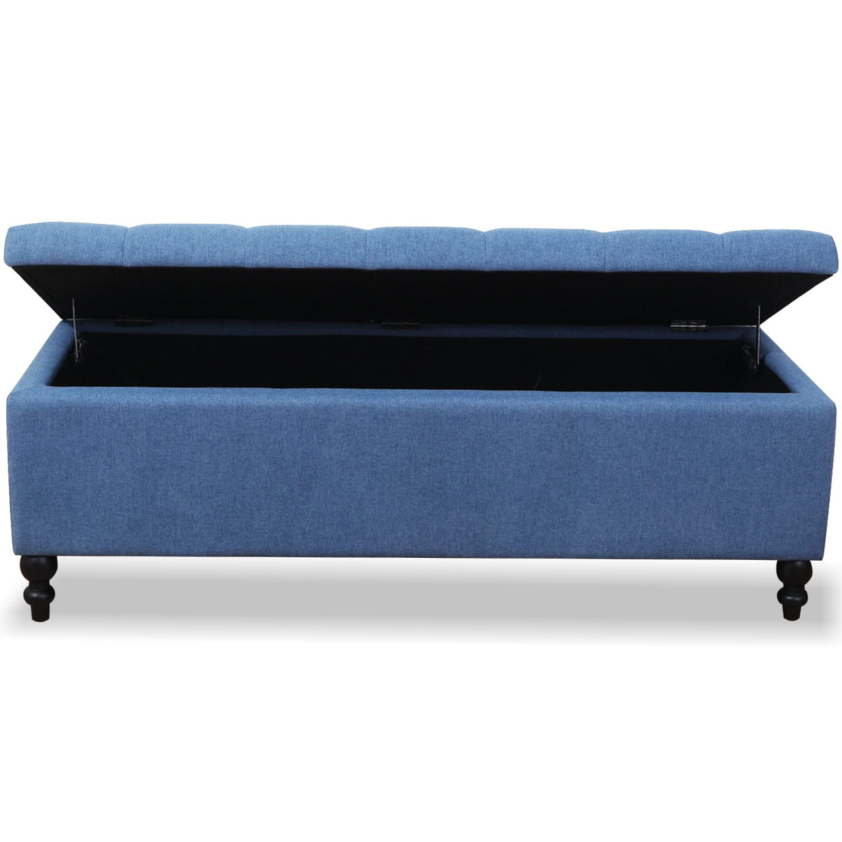 Storage Ottoman 50.2 Inches Upholstered Fabric Storage Ottoman Bench