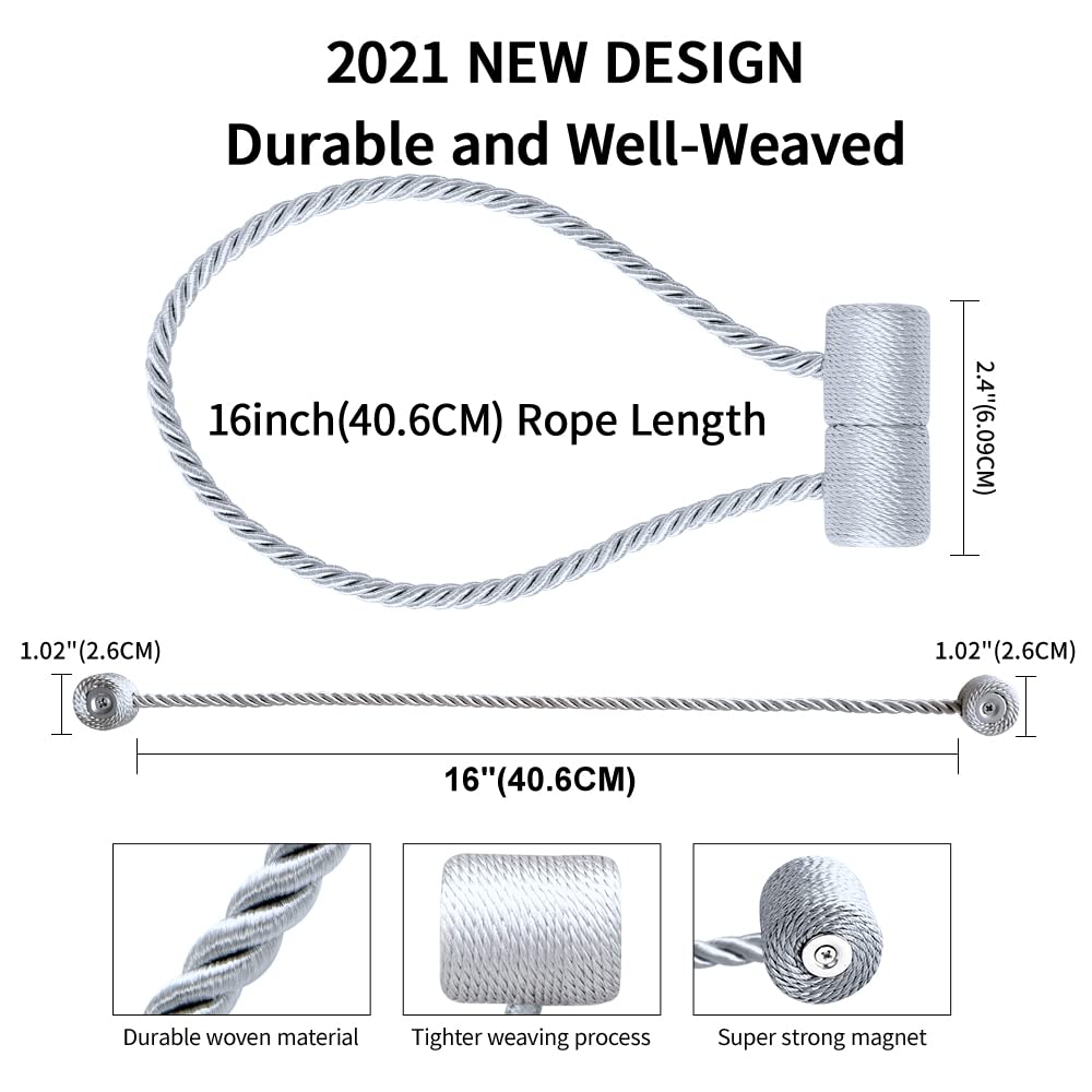 18 Inch Strong Magnetic Curtain Tiebacks