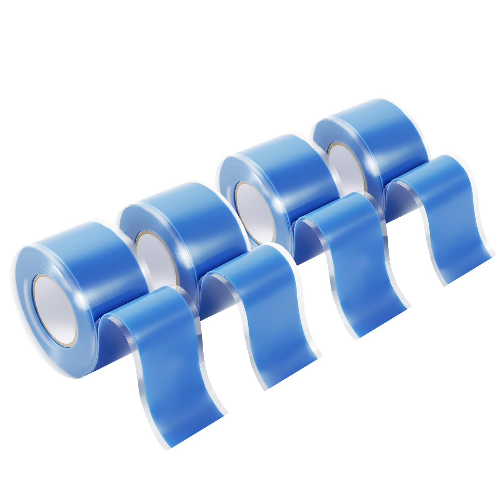 Self Amalgamating Tape Self Fusing Silicone Rubber 1 In x 10 Ft 4 Rolls (40 Foot)