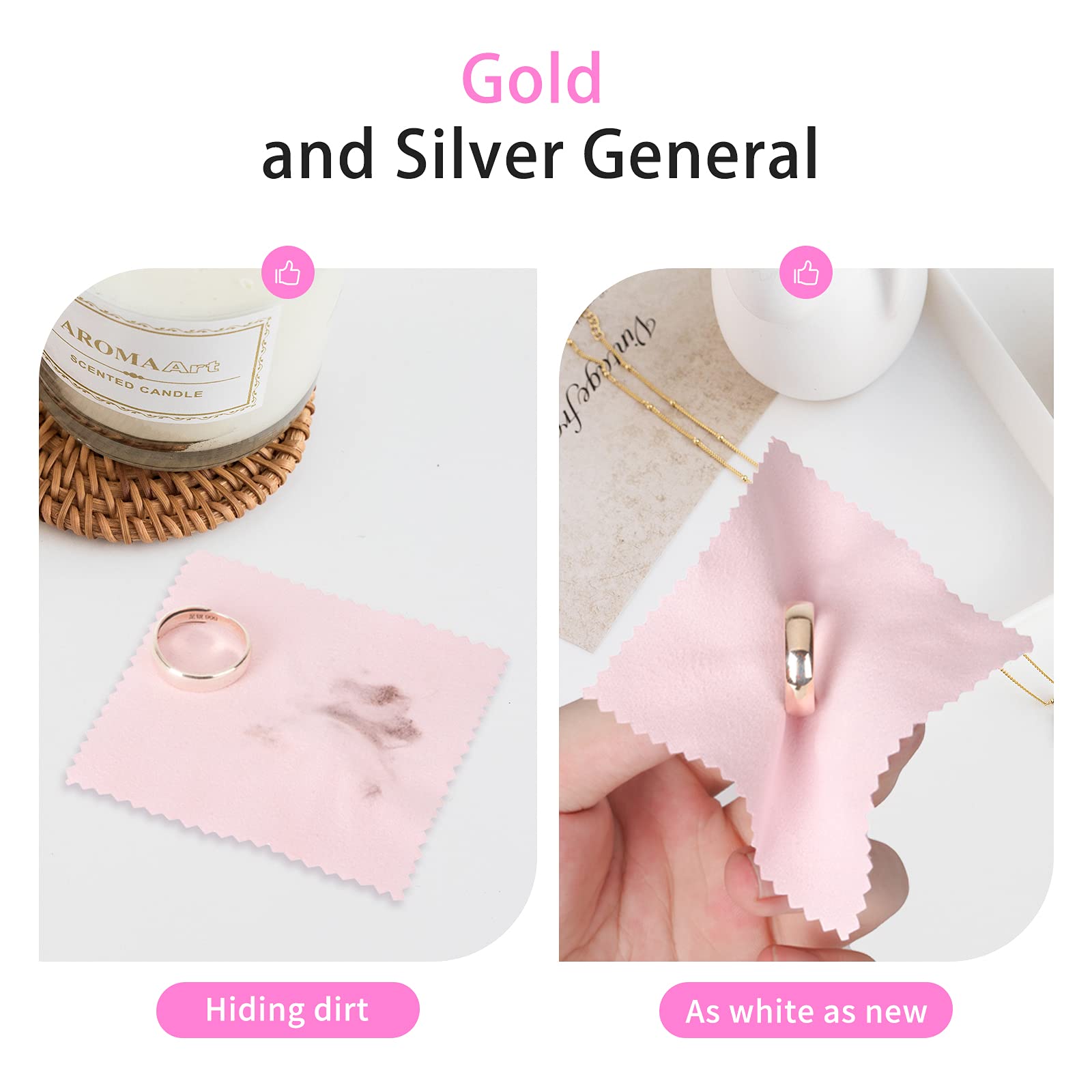 100pcs Jewelry Cleaning Cloth (100 Count)