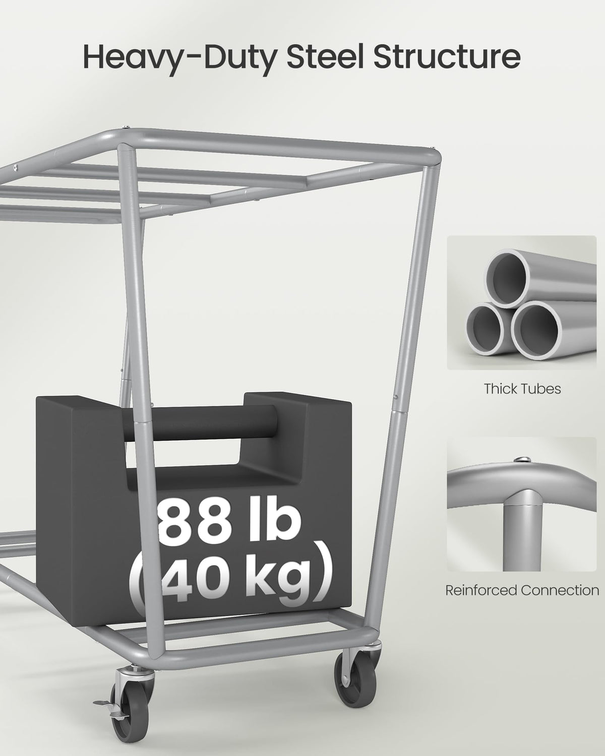 Laundry Basket with Wheels - ModHome Supplies