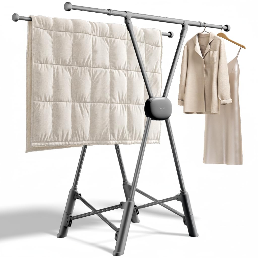 Clothes Drying Rack Heavy Duty Clothing Racks Foldable Laundry Rack Two Drying Modes Garment Racks for Drying Clothes