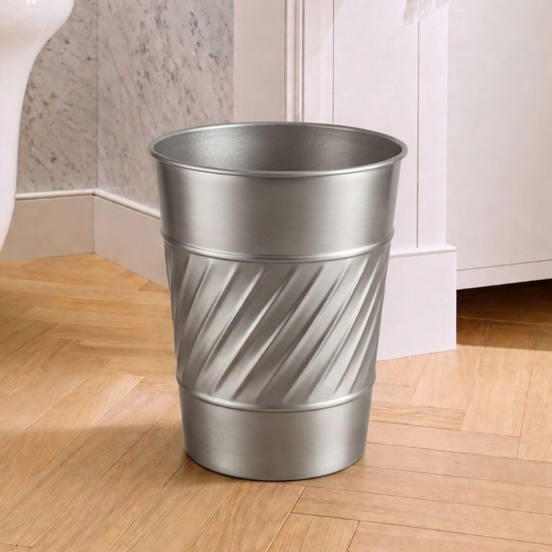 Metal Bathroom Trash Can