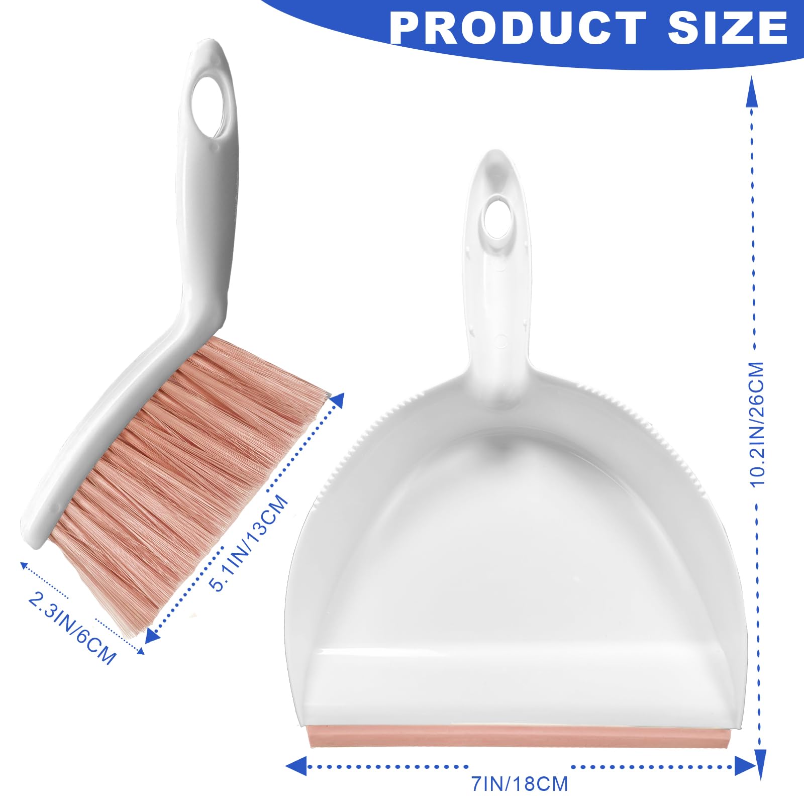 Mini Broom and Dustpan Set Small Dust pan & Brush Set Portable Cleaning Tools for Home Office RV Camping Learning
