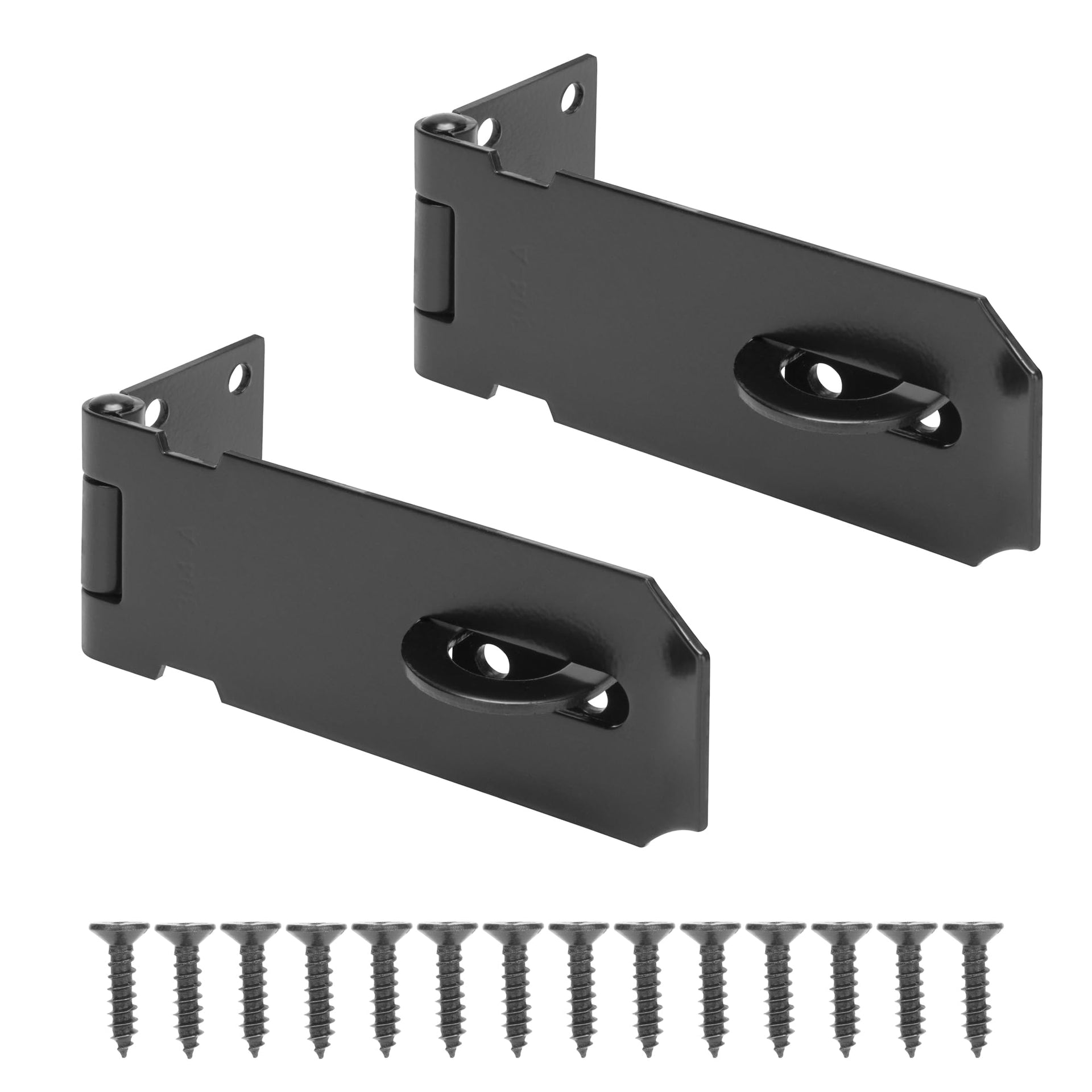 4" Door Padlock Safety Hasp Latch 2 Pcs