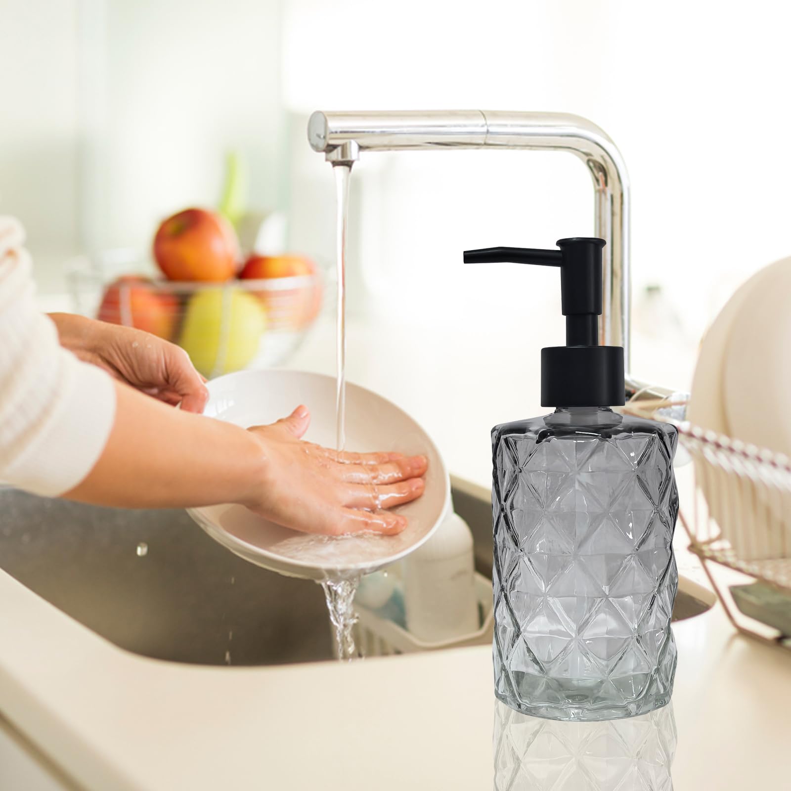 Crystal Glass Soap Dispenser
