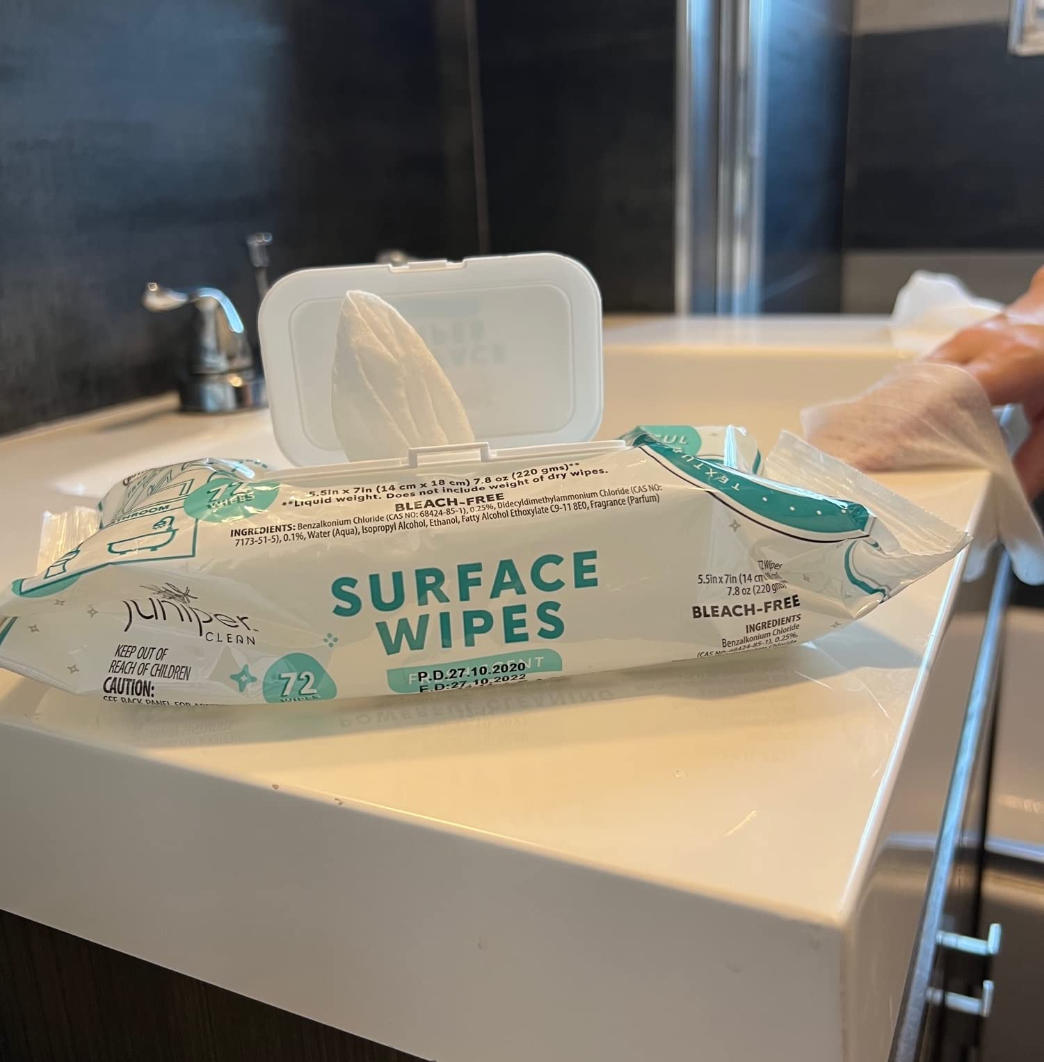 1 Pack Surface Cleaning Wipes Bleach Free (72 Count) - ModHome Supplies