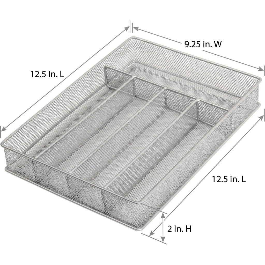 Metal Silverware Organizer for In