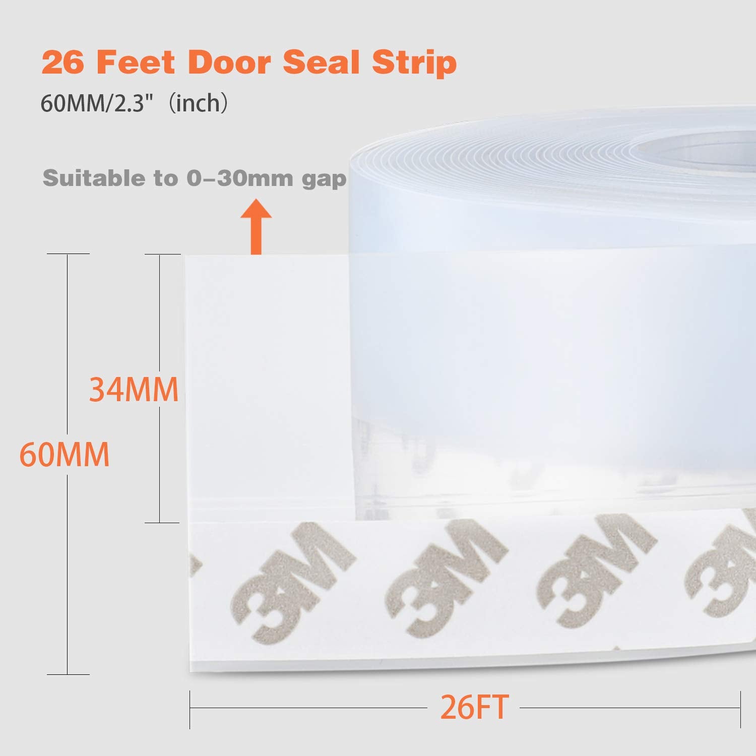 26 Feet Silicone Seal Strip