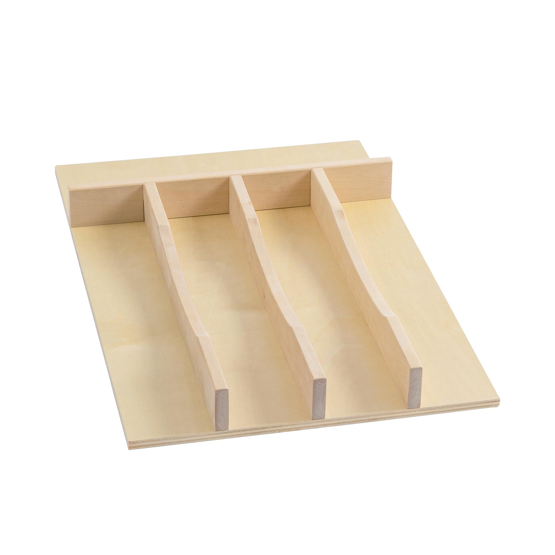 Solid Birch Wood Silverware Drawer Organizer